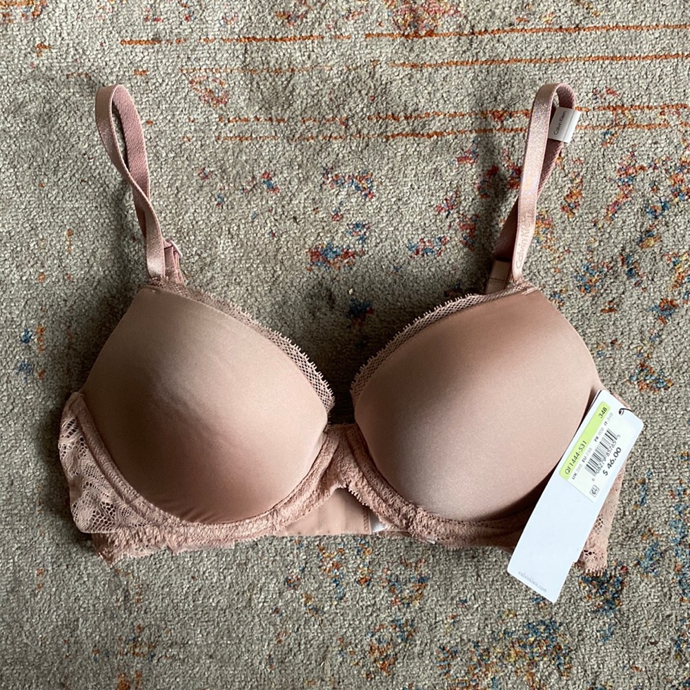 Calvin Klein blush/nude Demi push up bra 34B